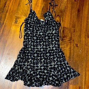 NWT Intimately Free People Small Black Combo Slip Dress